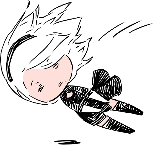 NieR:Automata 2B :: @line_stickers sticker 5