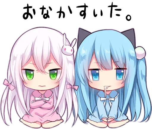 Sticker of the slant eyes & cat girl sticker 11