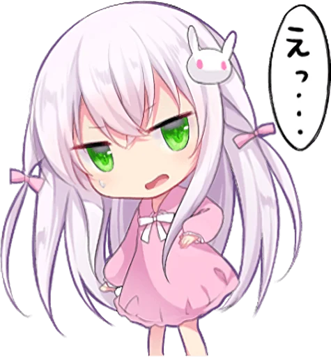 Sticker of the slant eyes & cat girl sticker 5