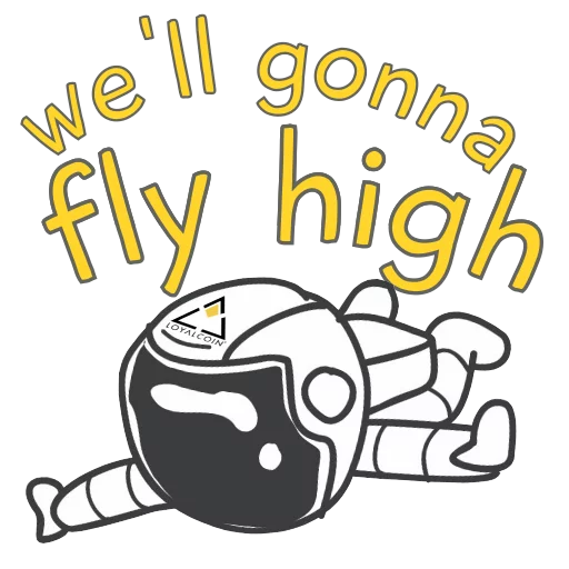 Loyal Astronaut sticker 3