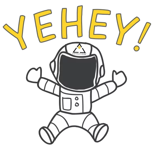 Loyal Astronaut sticker 5