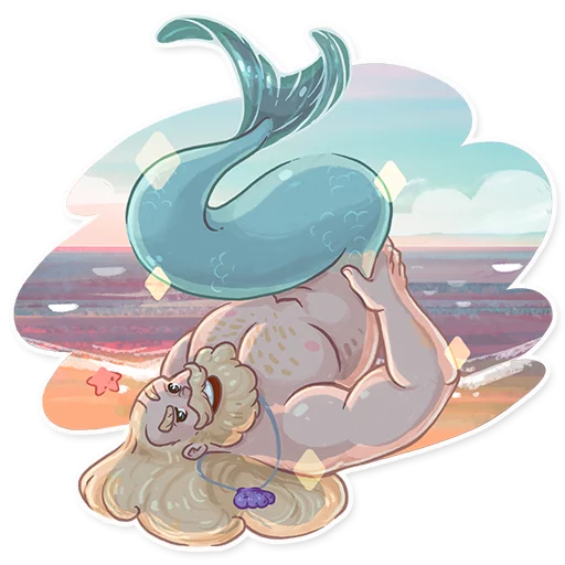 Merman sticker 12
