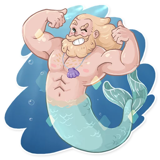 Merman sticker 3