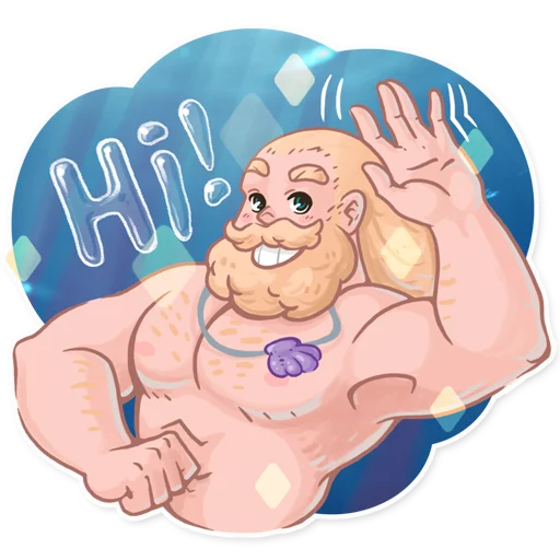 Merman sticker 5