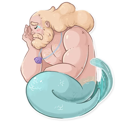 Merman sticker 7
