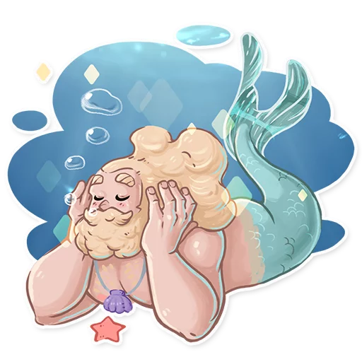 Merman sticker 8