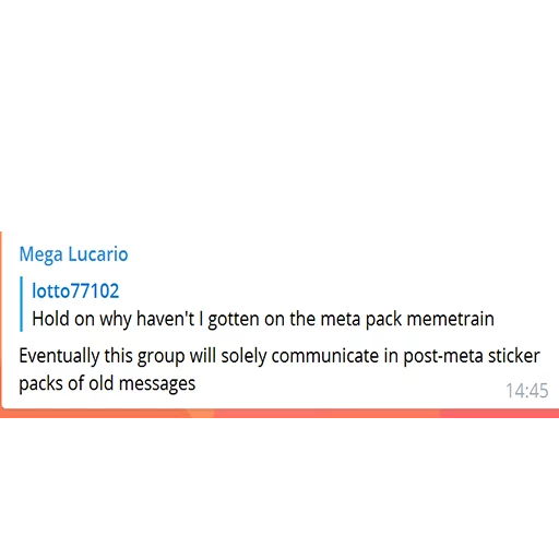 Lotto's meta memetrain Telegram sticker pack