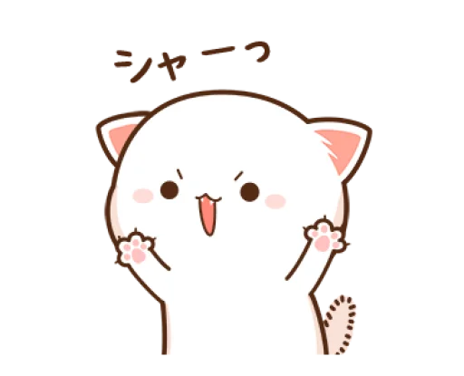 Mochi Mochi Peach Cat 2 @waesticker sticker 2