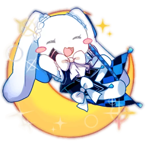 Moon Rabbit sticker 2