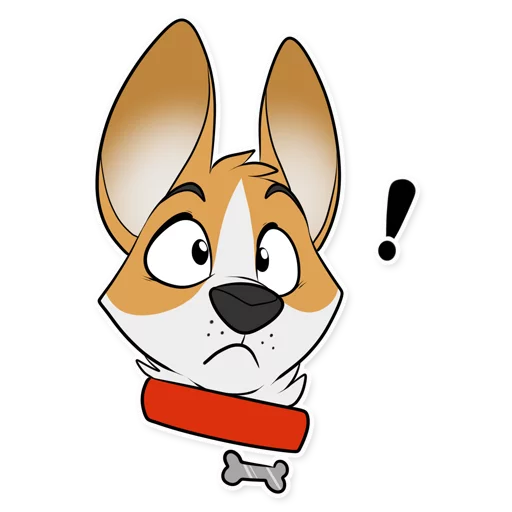 Corgi by Muzz sticker 2
