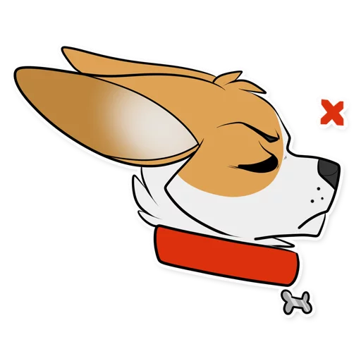 Corgi by Muzz sticker 3