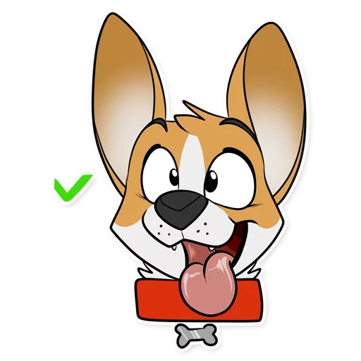 Corgi by Muzz sticker 4