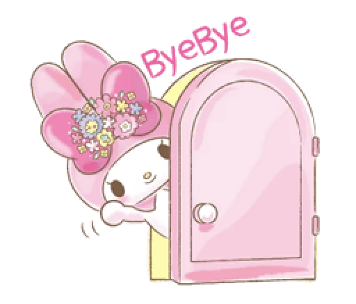 My Melody Too Cute Telegram sticker pack