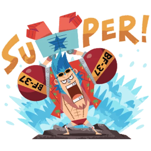 Animated ONE PIECE @Nekosticker sticker 10