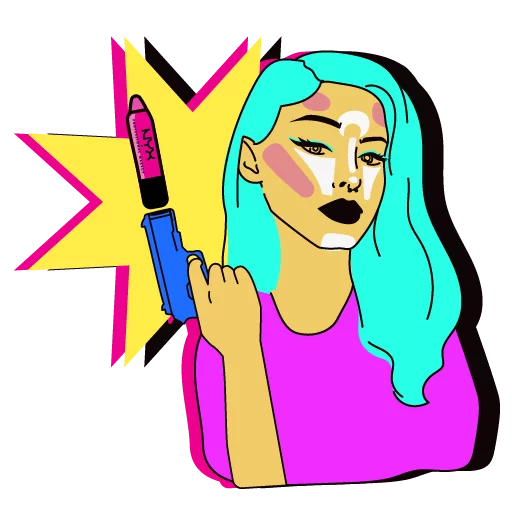 NYX COSMETICS GIRLS sticker 11