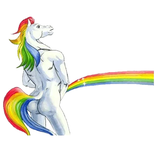 Pissing Unicorn Telegram sticker pack