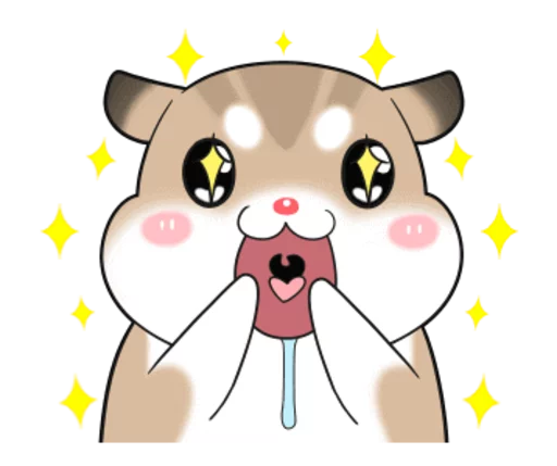 Pudding Hamster Animated Sticker sticker 7