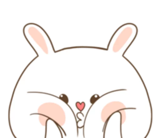 Puffy Bear and Rabbit sticker 2