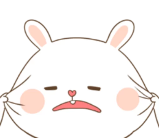 Puffy Bear and Rabbit sticker 3