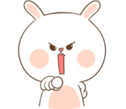 Puffy Bear and Rabbit sticker 4