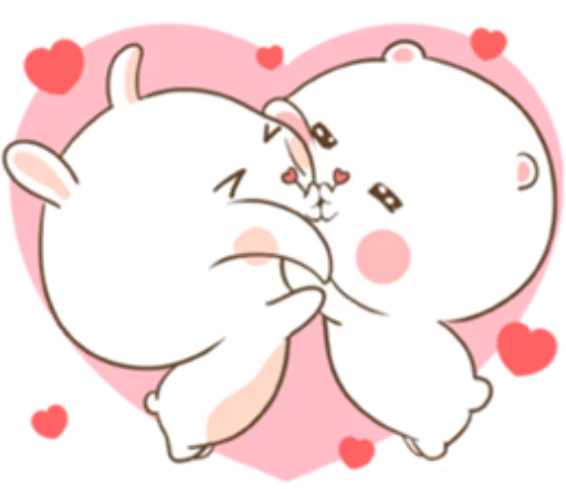 Puffy Bear and Rabbit sticker 7