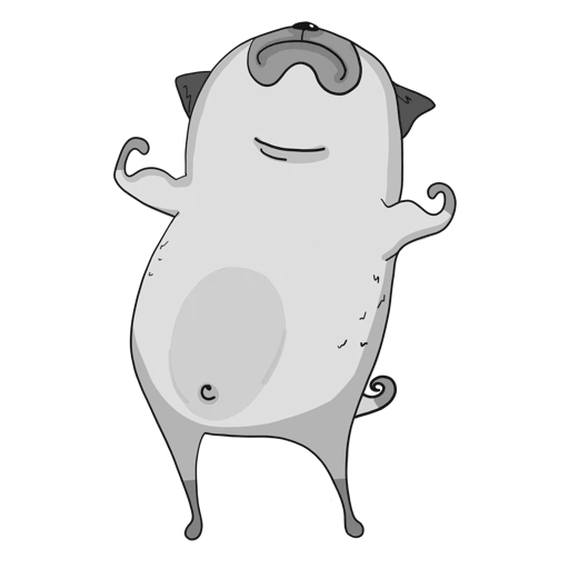 Pug sticker 2