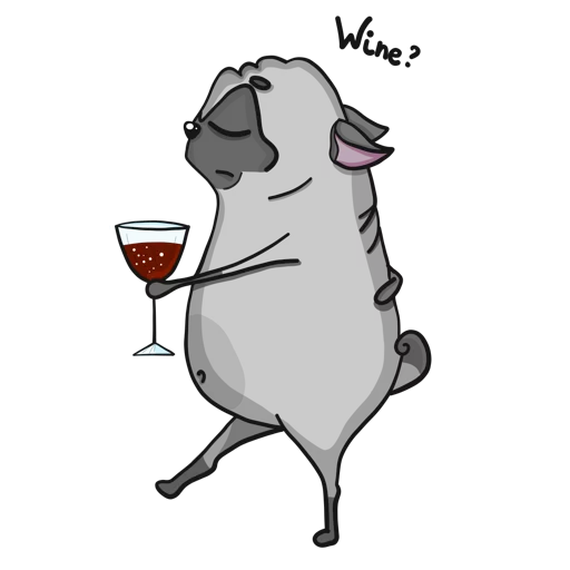 Pug sticker 11