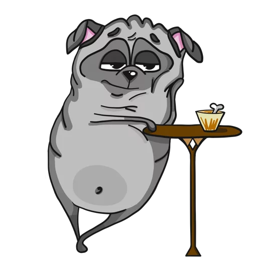 Pug sticker 12