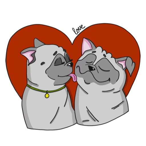 Pug sticker 3