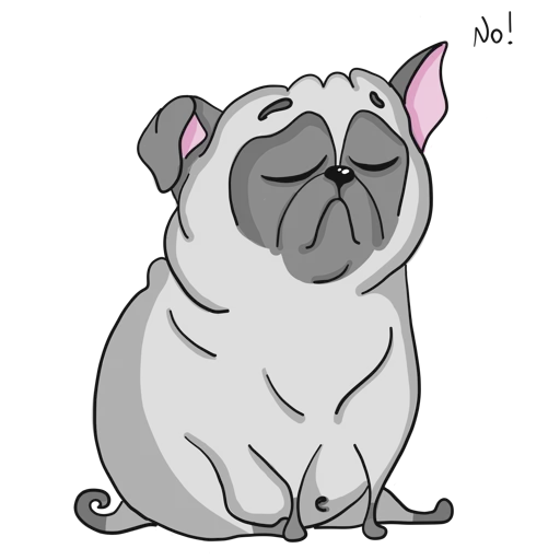 Pug sticker 5