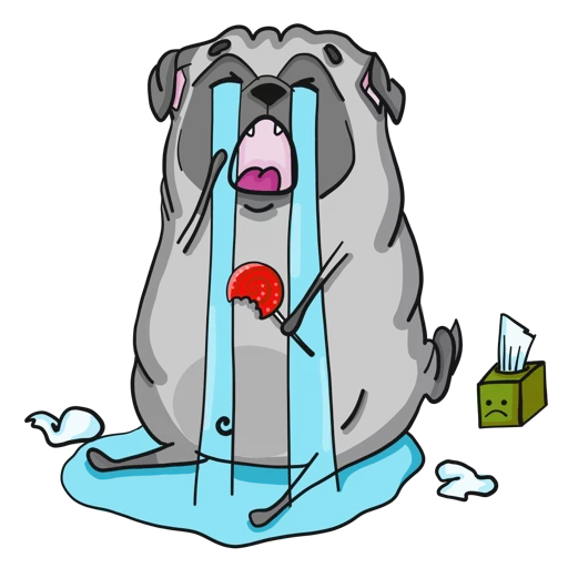Pug sticker 8