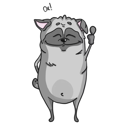 Pug sticker 9