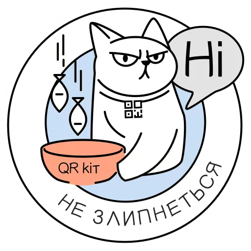 QR-cat by monobank sticker 3