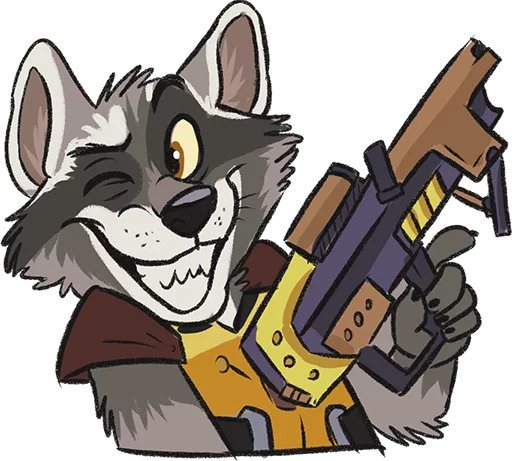 Rocket Raccoon sticker 3