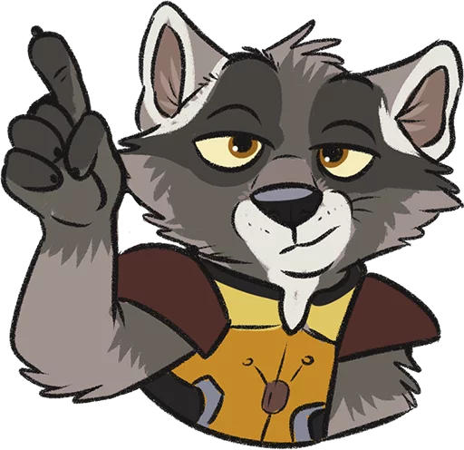 Rocket Raccoon sticker 4