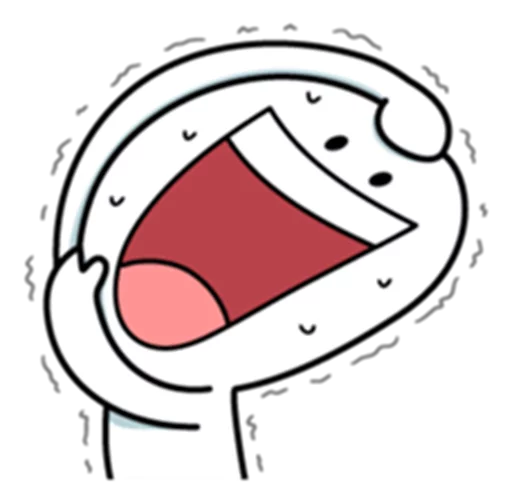 Spoiled Rabbit Smile Person Big Mouth sticker 4