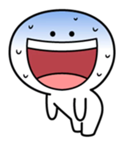 Spoiled Rabbit Smile Person Big Mouth sticker 5