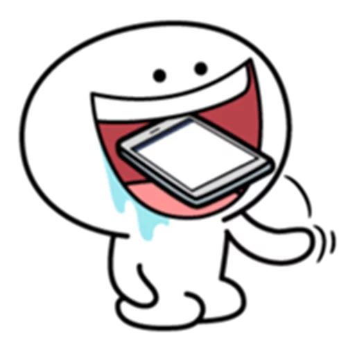 Spoiled Rabbit Smile Person Big Mouth sticker 7