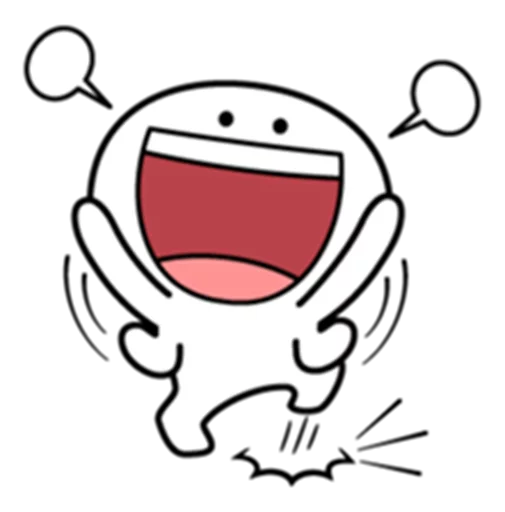 Spoiled Rabbit Smile Person Big Mouth sticker 8