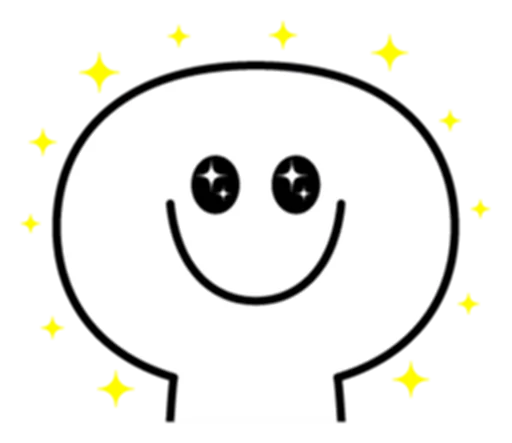 Spoiled Rabbit Smile Person Face sticker 4