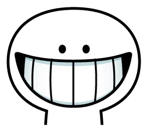 Spoiled Rabbit Smile Person Face sticker 5