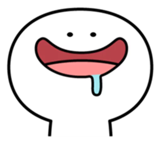 Spoiled Rabbit Smile Person Face sticker 6