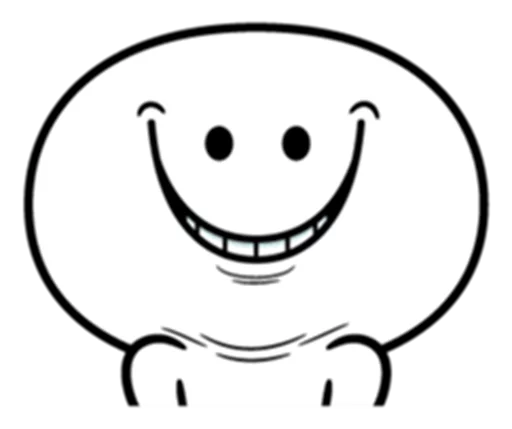 Spoiled Rabbit Smile Person Face sticker 7