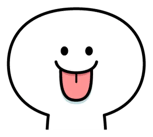 Spoiled Rabbit Smile Person Face sticker 8