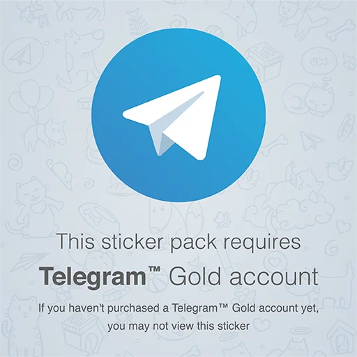 Telegram Gold Account Stikerpack sticker 11
