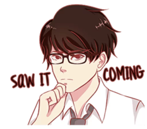 That One Guy With Glasses. sticker 12