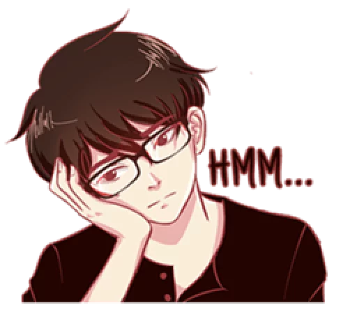 That One Guy With Glasses. sticker 7
