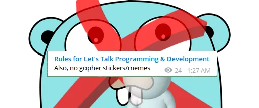 The Golang Gopher sticker 12
