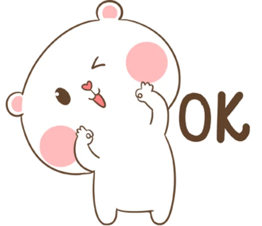 TuaGom Puffy Bear and Rabbit by TORA JUNG sticker 12