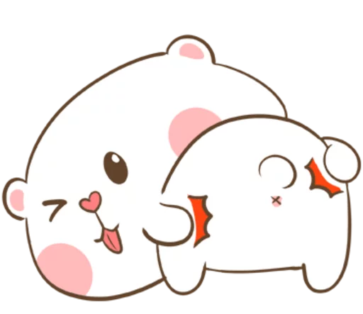 TuaGom Puffy Bear and Rabbit by TORA JUNG sticker 6
